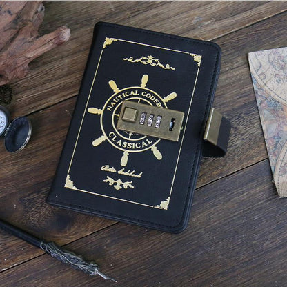Nautical Combination Lock Journal