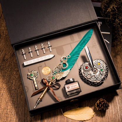 Mechanical Heart Feather Pen